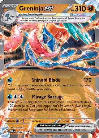 Greninja ex 106/226 from Twilight Masquerade