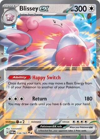 Blissey ex 134/226 from Twilight Masquerade