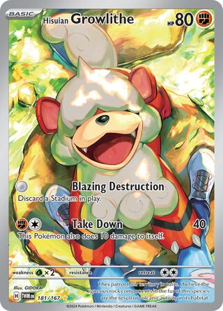 Hisuian Growlithe 181/226 from Twilight Masquerade