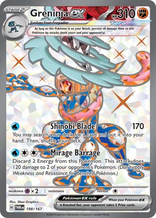 Greninja ex 198/226 from Twilight Masquerade