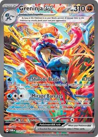 Greninja ex 214/226 from Twilight Masquerade